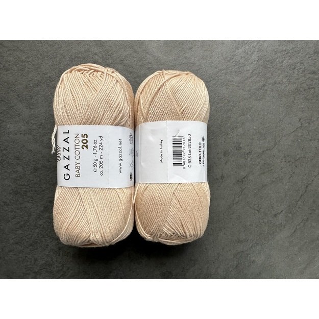 BABY COTTON 205 Gazzal- 50% cotton, 50% acrylic, 50 gr/ 205m, Nr 528