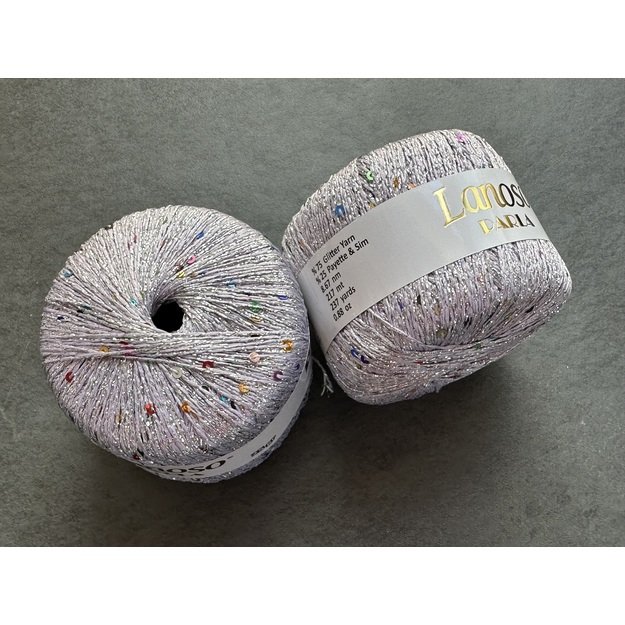 PARLA Lanoso - 75 % Glitter Yarn, 25% Payette Sim , 217 m / 25 Gr, Nr 4700