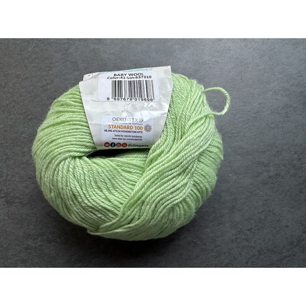 BABY WOOL Alize- 40% Wool, 40% Acrylic, 20% Bamboo, 50gr/ 175m, Nr 41