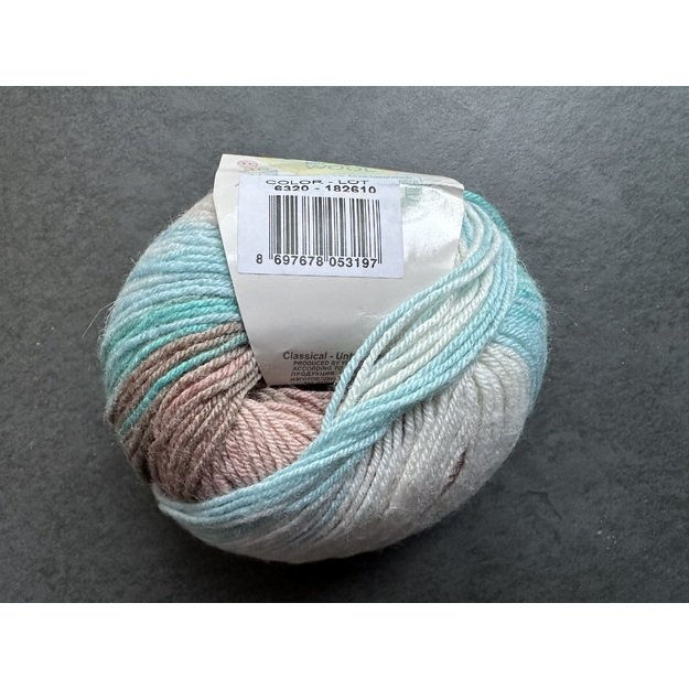 BABY WOOL Alize- 40% Wool, 40% Acrylic, 20% Bamboo, 50gr/ 175m, Nr 6320