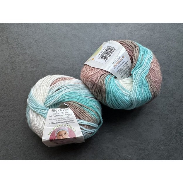 BABY WOOL Alize- 40% Wool, 40% Acrylic, 20% Bamboo, 50gr/ 175m, Nr 6320