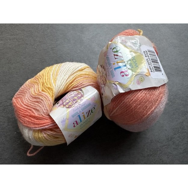 BABY WOOL Alize- 40% Wool, 40% Acrylic, 20% Bamboo, 50gr/ 175m, Nr 7721