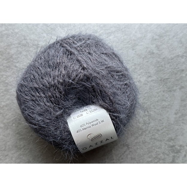 TEDDY Gazzal- 60% Polyamide, 40% Merino wool, 50gr/ 150m, Nr 6538