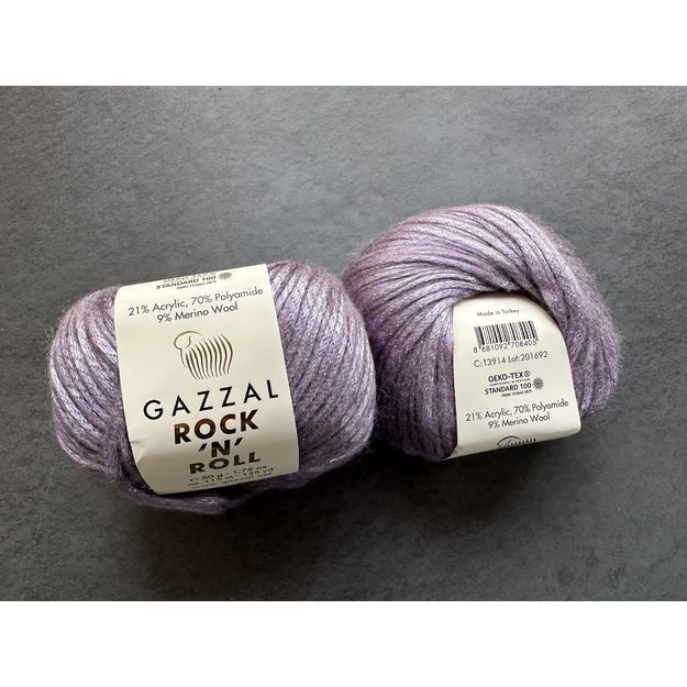 ROCK N ROLL- 9% merino wool, 21% acryli, 70% polyamide, 50gr/ 115m, Nr 13914