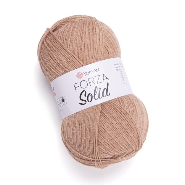 FORZA SOLID- 75% wool, 25% polyamide, 100gr/ 420m, Nr 4607