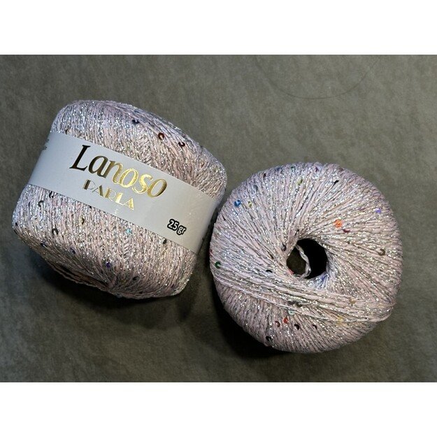 PARLA Lanoso - 75 % Glitter Yarn, 25% Payette Sim , 217 m / 25 Gr, Nr 3100