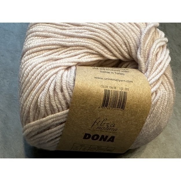 DONA Fibra Natura- 100% Superwash Extra fine merino, 50gr/ 115m, Nr 106-38