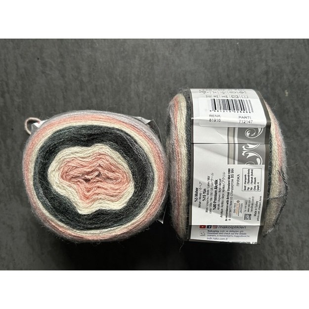 ANGORA LUKS Color Nako- 5% moher, 15% wool, 80% premium akrilik, 150 gr/ 810m, Nr 81916