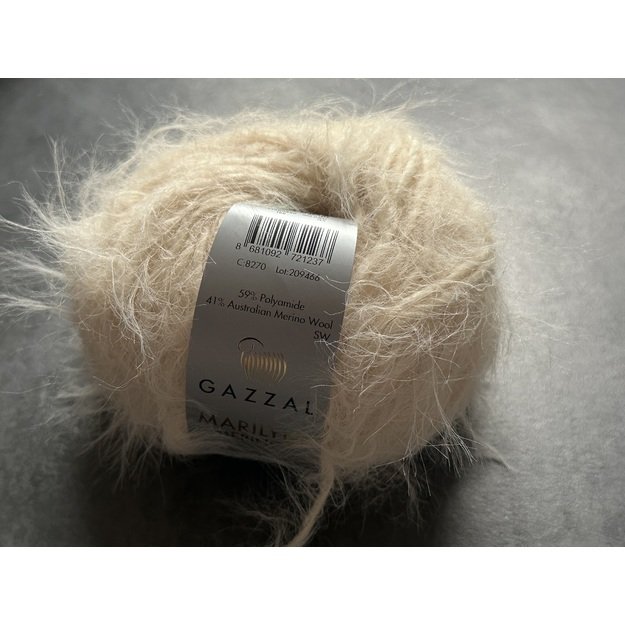 Gazzal MERILYN Merino- 59% Polyamide, 41% Australian Merino Woo, 50gr/ 88m, Nr 8270