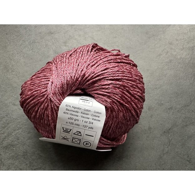 BRISA- 60% mercerized Cotton, 40% viscose, 50gr/ 125m, Nr 59