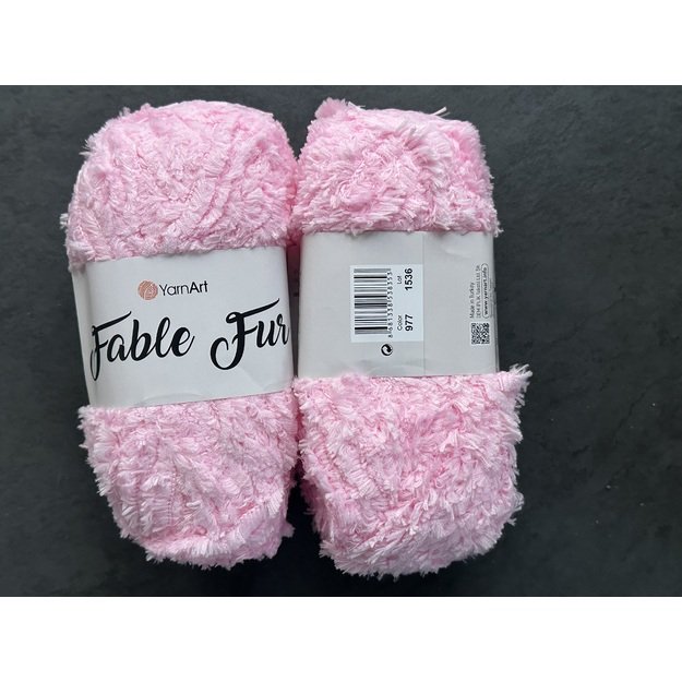FABLE FUR Yarn Art - 100% micro polyester, 100 gr/ 100 m, Nr 977 1
