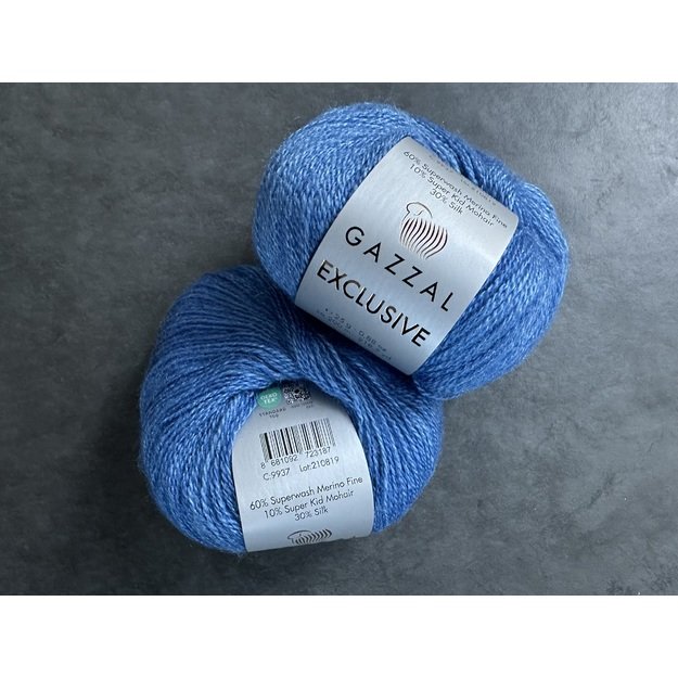 EXCLUSIVE Gazzal- 60% superwash merino fine, 10% super kid mohair, 30% mulberry silk, 25gr/ 200m, Nr 9937