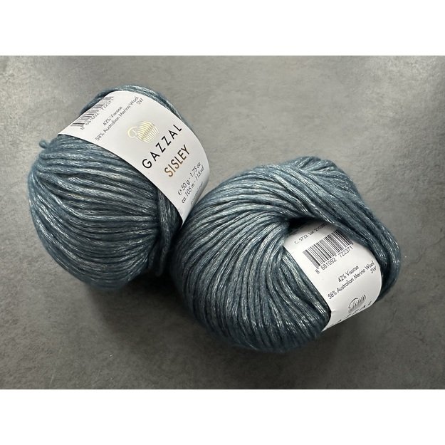 SISLEY - 58% Australian merino wool, 42% viscose, 50 g / 105 m, No. 5722