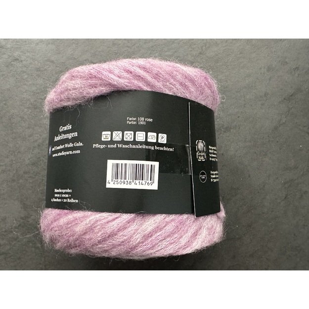 GALA-50-  80% wool, 20% polyamide, 50 gr/125 m, Nr 108-rose 2