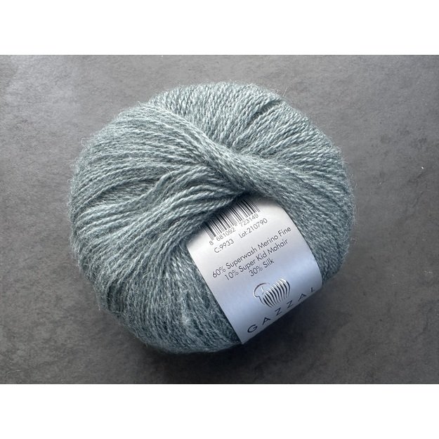 EXCLUSIVE Gazzal- 60% superwash merino fine, 10% super kid mohair, 30% mulberry silk, 25gr/ 200m, Nr 9933 1