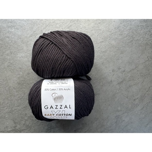 BABY COTTON XL Gazzal- 50% Cotton (medvilnė), 50% Acrylic (akrilas), 50 gr / 105 m, Nr 3433