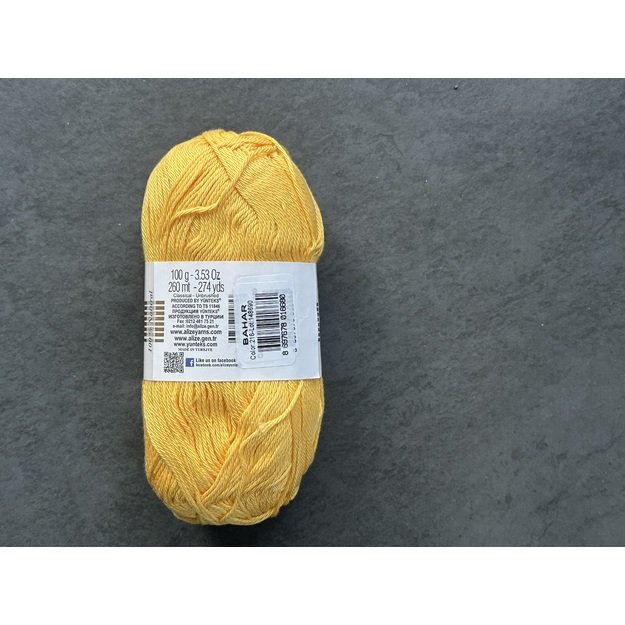 BAHAR Alize- 100% Cotton Mercerized (merserizuota medvilnė), 100gr/ 260m, Nr 216