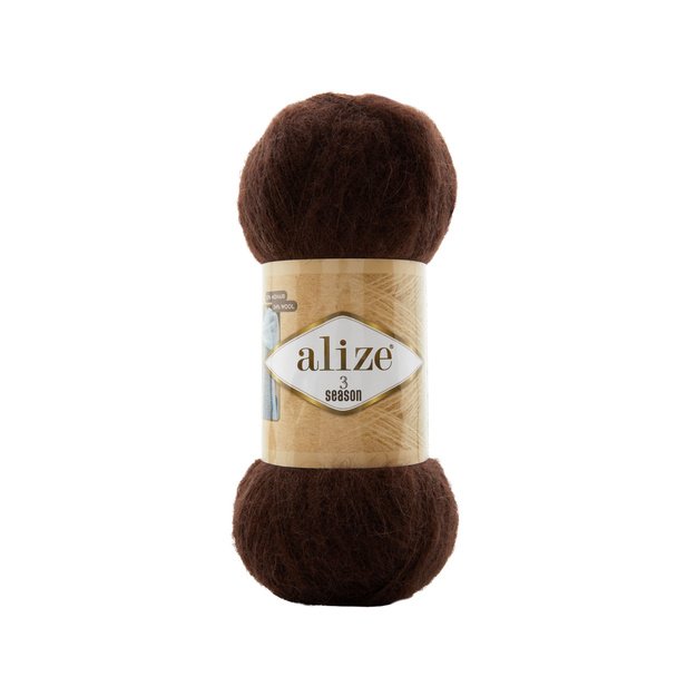 3 SEASON Alize- 51% Akrilik, 25% Mohair, 24% Wool, 100gr/ 500m, Nr 26