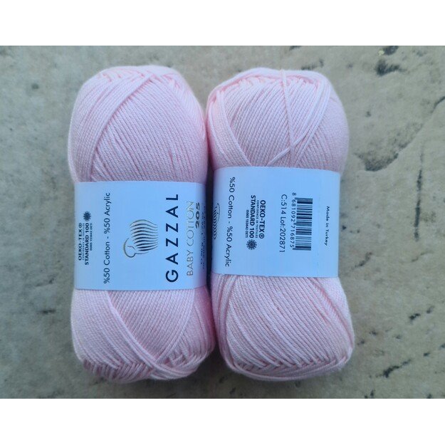 BABY COTTON 205 Gazzal- 50% cotton, 50% acrylic, 50 gr/ 205m, Nr 514