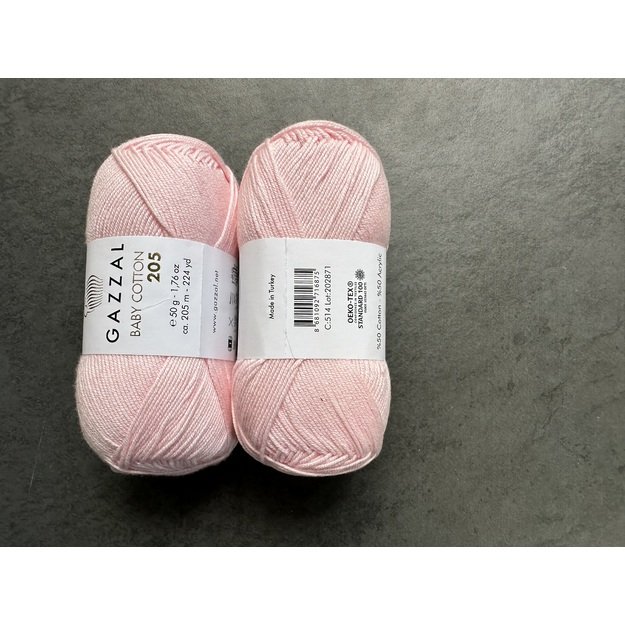 BABY COTTON 205 Gazzal- 50% cotton, 50% acrylic, 50 gr/ 205m, Nr 514