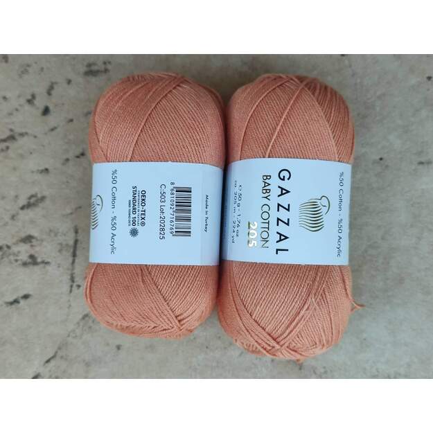 BABY COTTON 205 Gazzal- 50% cotton, 50% acrylic, 50 gr/ 205m, Nr 503