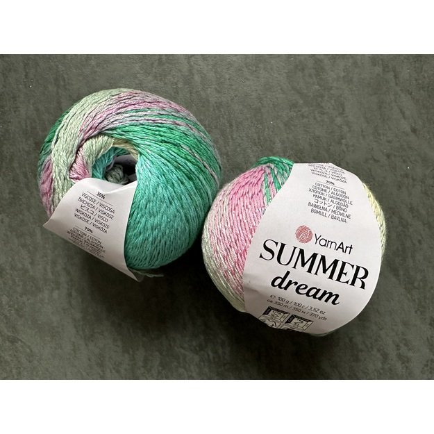 SUMMER DREAM YarnArt, 70%- medvilnė, 30%- viskozė,100 gr/ 350m, Nr 4309