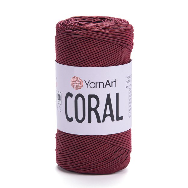 CORAL YarnArt- 50% cotton, 50% polyester, 200gr/ 200m, Nr 1909