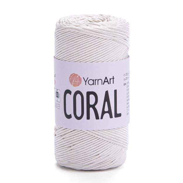 CORAL YarnArt- 50% cotton, 50% polyester, 200gr/ 200m, Nr 1919