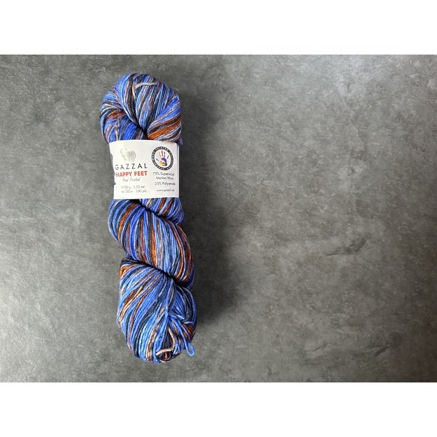 HAPPY FEET Gazzal- 75% Superwash Merino Wool, 25% Polyamide, 100gr/ 330m, Nr 3249