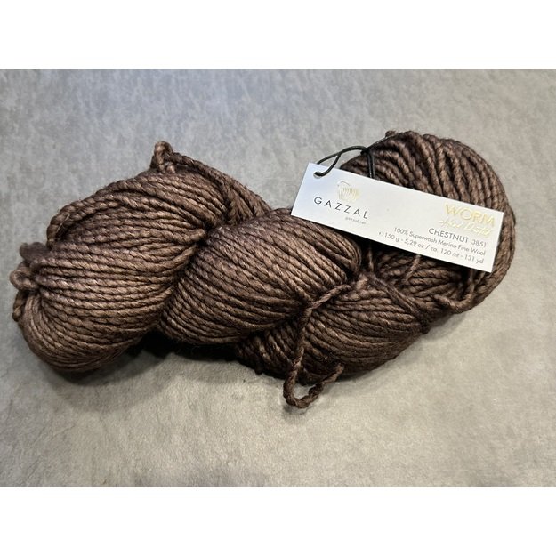 WORM Gazzal- 100% Superwash Merino Fine Wool, 150gr/ 120m, Nr 3851