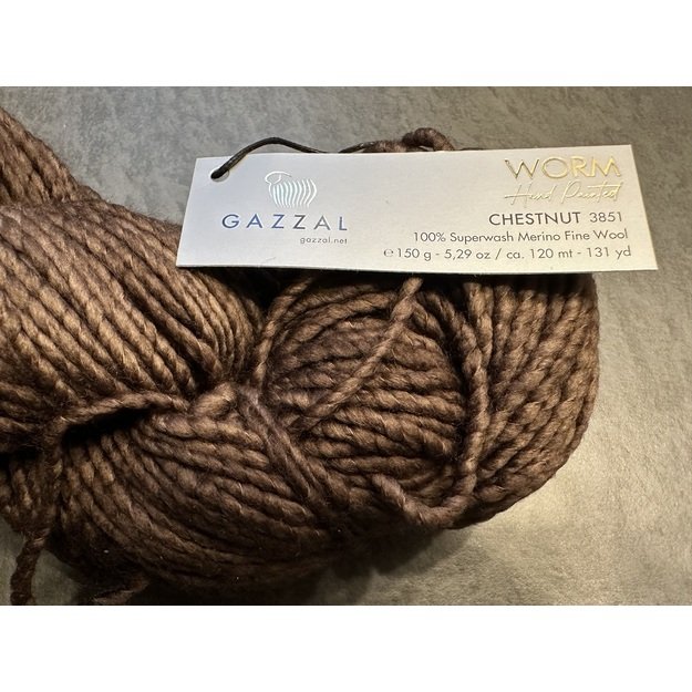 WORM Gazzal- 100% Superwash Merino Fine Wool, 150gr/ 120m, Nr 3851