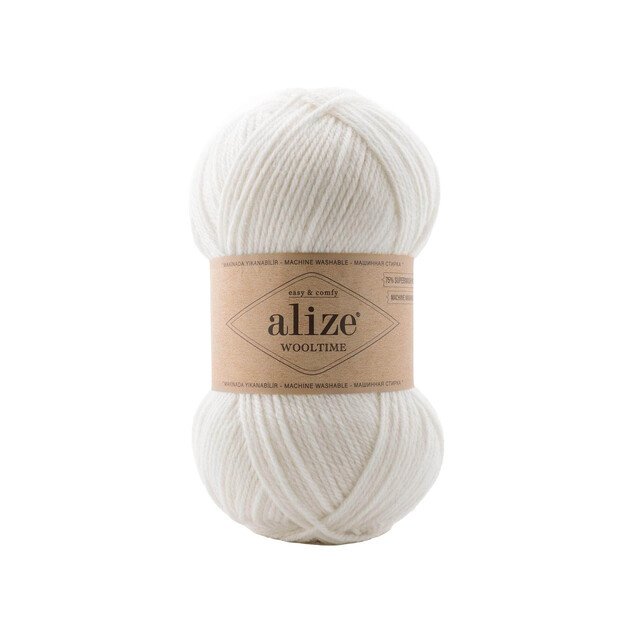 WOOLTIME Alize- 75% Superwash wool, 25% Polyamide, 100gr 200m, Nr 55