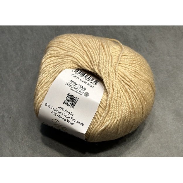 BABY WOOL Gazzal- 40% acrylic, 20% cashmere PA, 40% lana merino, 50gr/ 175m, Nr 839