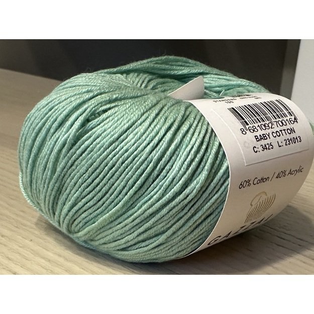 BABY COTTON Gazzal- 60% cotton, 40% acrylic, 50gr/ 165m, Nr 3425