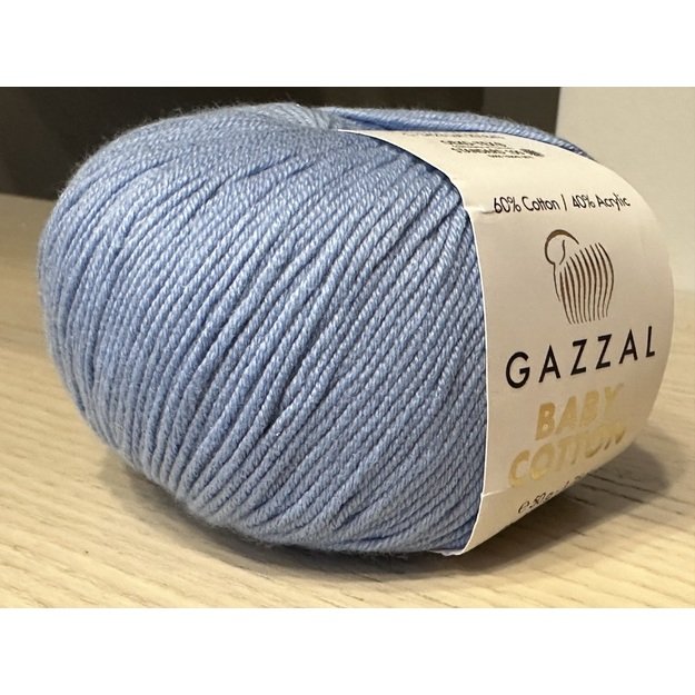 BABY COTTON Gazzal- 60% cotton, 40% acrylic, 50gr/ 165m, Nr 3423