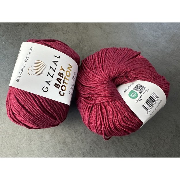 BABY COTTON Gazzal- 60% cotton, 40% acrylic, 50gr/ 165m, Nr 3442 1