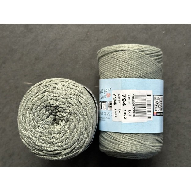 MACRAME COTTON YarnArt- 80% cotton, 20% polyester, 250gr/ 225m, Nr 794