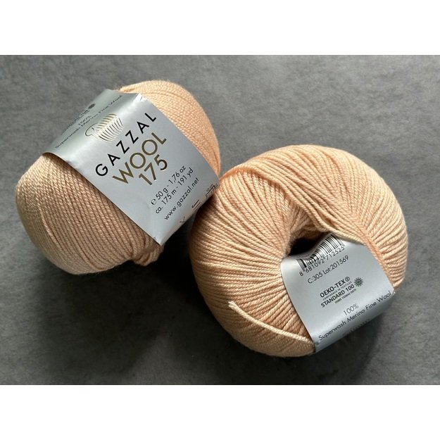 WOOL 175 Gazzal- 100% superwash merino fine wool, 50gr/ 175m, Nr. 305