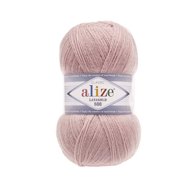 LANAGOLD 800 Alize- 51% acrylic, 49% wool, 100gr/ 800m, Nr 161