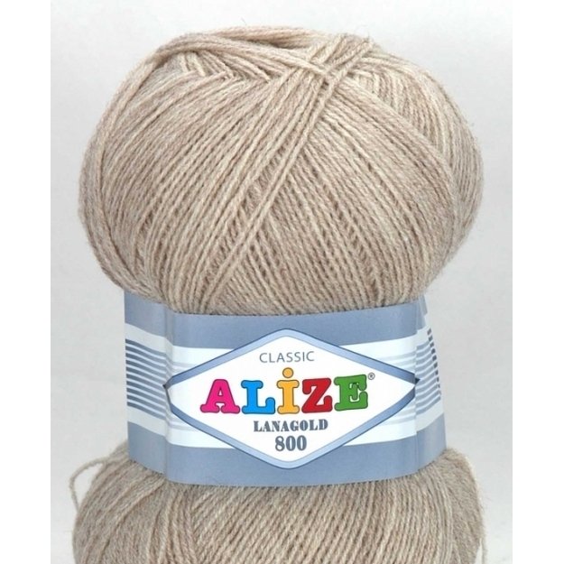 LANAGOLD 800 Alize- 51% acrylic, 49% wool, 100gr/ 800m, Nr 152