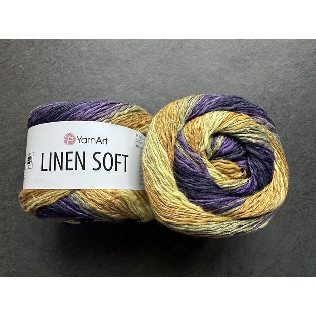 LINEN SOFT YarnArt- 30% Linen, 36% viscose, 34% cotton, 100gr/ 272m, Nr 7410