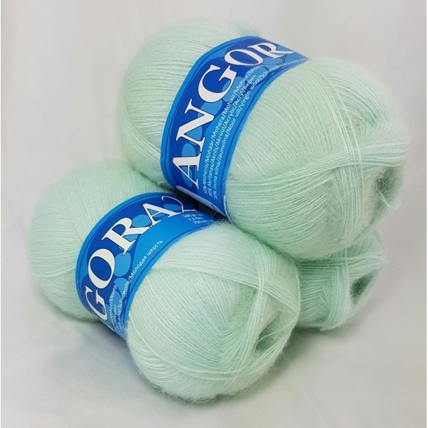 Angora2- 50% Mohair (moheris), 30% Acrylic ( akrilanas), 20% Virgin wool (jauna vilna), 100gr/ 750m, Nr 405