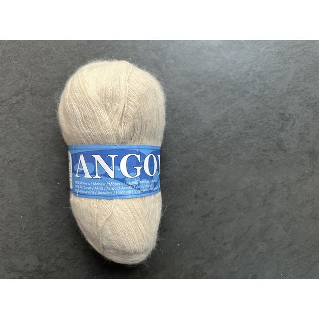 Angora2- 50% Mohair (moheris), 30% Acrylic ( akrilanas), 20% Virgin wool (jauna vilna), 100gr/ 750m, Nr 885