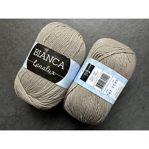 BIANCA Lanalux- 100% Wool (vilna), 100gr/ 240m, nr 761