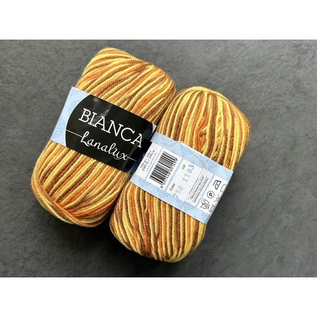 BIANCA Lanalux- 100% Wool (vilna), 100gr/ 240m, nr 750