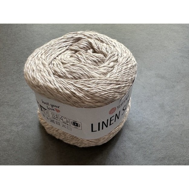 LINEN SOFT YarnArt- 30% Linen, 36% viscose, 34% cotton, 100gr/ 272m, Nr 7304