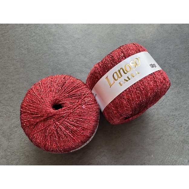 PARLA Lanoso - 75 % Glitter Yarn, 25% Payette Sim , 217 m / 25 Gr, Nr 5656