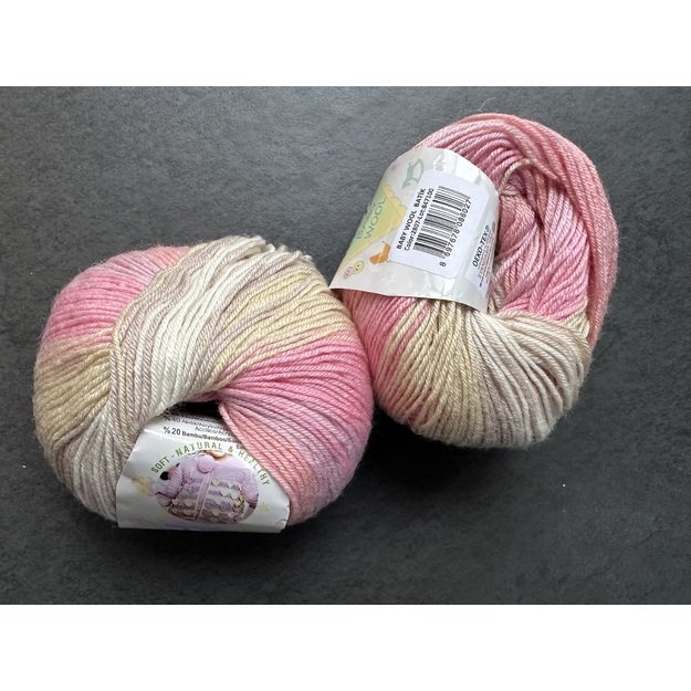 BABY WOOL Alize- 40% Wool, 40% Acrylic, 20% Bamboo, 50gr/ 175m, Nr 2807