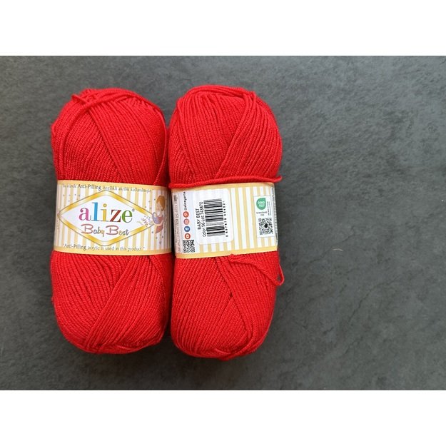 BABY BEST Alize- 90% Acrylic Anti- Pilling, 10% Bamboo, 100gr/ 240m, Nr 56