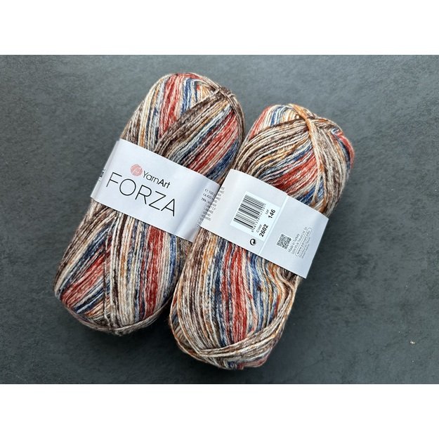 FORZA YarnArt- 75% wool, 25% poliamide, 100gr/ 420m, Nr 2602